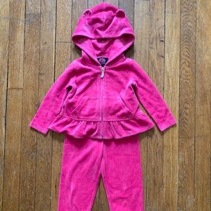 Juicy Couture Peplum Track Set 9-12 months